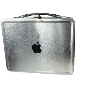 Vintage Apple MAC Logo Computer Lunchbox Tin Employee Promo 2000s READ